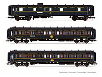 021-HJ4162 - H0 - CIWL, 3-tlg. Set „Train Bleu Reisezugwagen, Ep. III